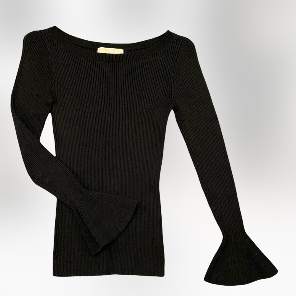 Michael Kors black ribbed top